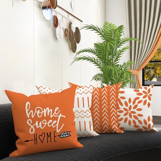 550x550-37365.jpg Unyqoos ® Set van 4 Luxe Linnen Kussenslopen voor Woonkamer en Tuin, 40 x 40 cm