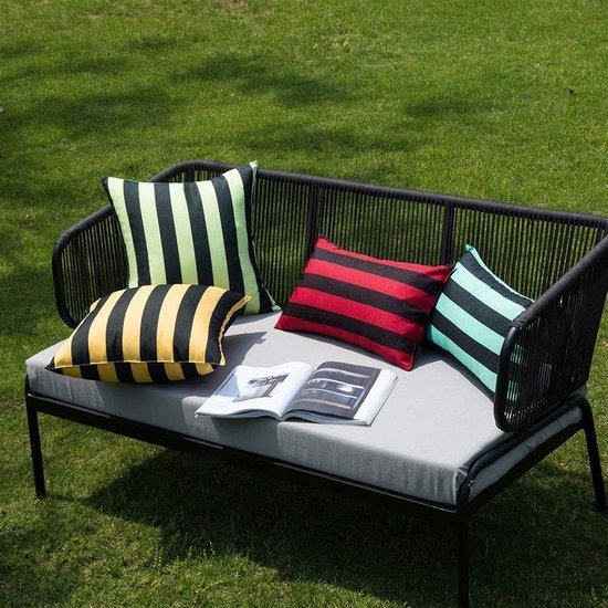 Unyqoos® Weerbestendige Decoratieve Kussenovertrekken voor Buiten en Binnen, Set van 2, Rood, 45 x 45 cm