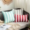 Unyqoos® Weerbestendige Decoratieve Kussenovertrekken voor Buiten en Binnen, Set van 2, Rood, 45 x 45 cm