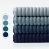 550x550-37405.jpg Unyqoos® Set van 4 Luxe Corduroy Sierkussenhoezen voor Bank en Slaapkamer, Donkerblauw, 40 x 40 cm