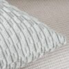 Unyqoos® Set van Twee Zachte Gestreepte Boho Kussenhoezen voor Slaapkamer en Bank, Grijs-Wit, 50 x 50 cm
