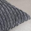 Unyqoos® Set van Twee Luxe Boho Gestreepte Kussenhoezen voor Slaapkamer en Bank, Grijs, 50 x 50 cm