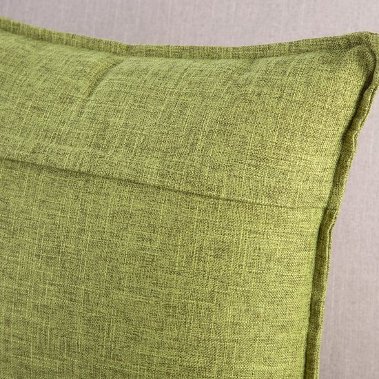 Unyqoos® Verfrissende Set van 2 Zachte Linnen Kussenhoezen voor Bank en Slaapkamer, Lichtgroen, 40x40 cm