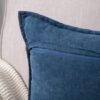 Unyqoos® Set van 2 Luxe Chenille Sierkussenhoezen in Zacht Denim Blauw, 45 x 45 cm