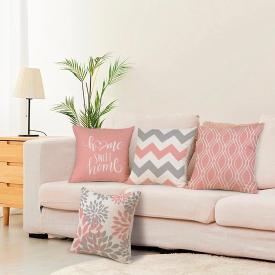 550x550-37506.jpg Unyqoos ® Set van 4 Decoratieve Kussenhoezen met Geometrisch Ontwerp voor Binnen- en Buitengebruik