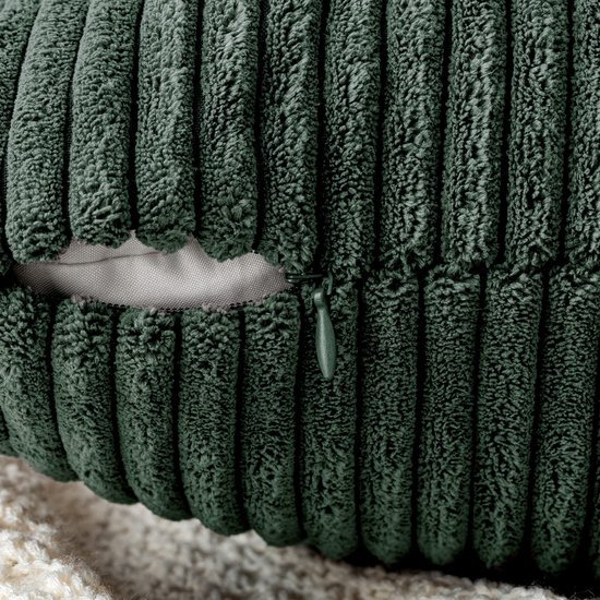 Unyqoos ® Sfeervolle Ribfluwelen Sierkussenslopen voor Bank en Stoel - Set van 2, 40 x 40 cm, Donkergroen