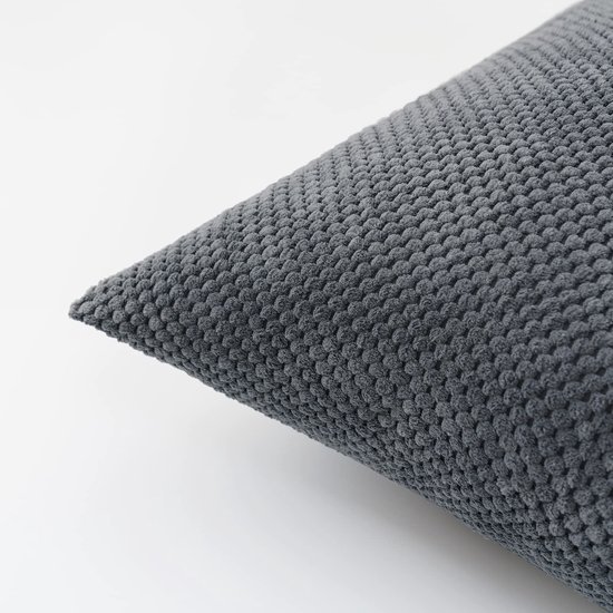 Unyqoos ® Stijlvolle Corduroy Kussenslopen voor Moderne Interieurs, Set van 2, Donkergrijs, 40 x 40 cm