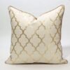 Unyqoos® Unieke Goudkleurige Kussenhoes voor Stijlvolle Huisdecoratie met Onzichtbare Rits, 50 x 50 cm, Crème