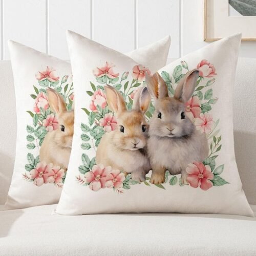 Unyqoos ® Kleurrijke Lente Kussenslopen Set voor Pasen en Voorjaarsthema Decoratie