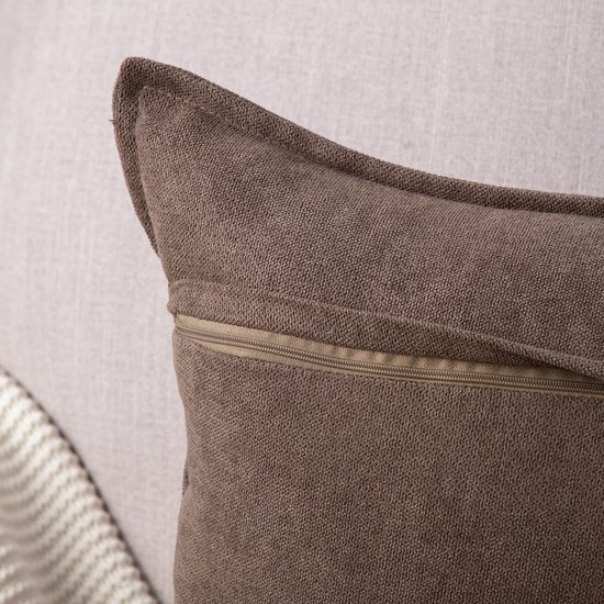 Unyqoos® Set van 2 Luxe Vierkante Chenille Kussenhoezen voor Woonkamer en Slaapkamer, 45 x 45 cm