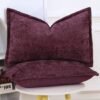 Unyqoos ® Elegante Chenille Fluwelen Kussenhoezen met Stijlvolle Rand voor Luxe Interieurdecoratie