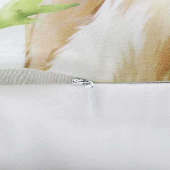 Unyqoos ® Set van 4 Decoratieve Kussenslopen met Lente Haas en Bloemenmotief voor Thuisdecoratie