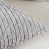 Unyqoos® Set van 2 Stijlvolle Boho Kussenslopen in Zachte Corduroy voor Slaapkamer en Bank, Lichtgrijs 50x50 cm
