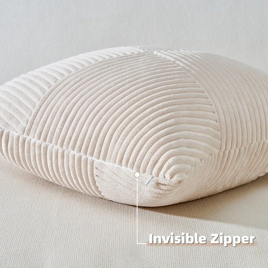 Unyqoos ® Kussenslopen Set van 2 met Modern Geometrisch Windmolenpatroon in Zacht Corduroy Fluweel voor Diverse Interieurs