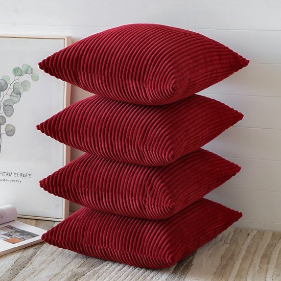 550x550-37757.jpg Unyqoos ® Set van 4 Luxe Corduroy Kussenslopen voor Stijlvolle en Comfortabele Interieurdecoratie