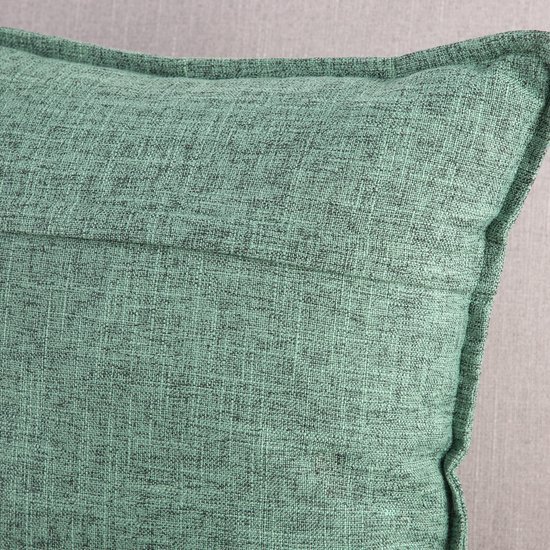 Unyqoos ® Set van 2 Stijlvolle Linnen Kussenhoezen voor Woonkamer en Slaapkamer, Groen, 45 x 45 cm