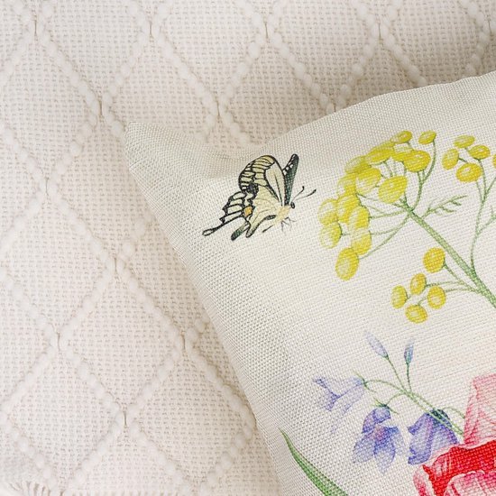 550x550-37839.jpg Unyqoos ® Set van 4 Decoratieve Kussenhoezen met Bloemmotief voor Binnen en Buiten, 45 x 45 cm, Paars