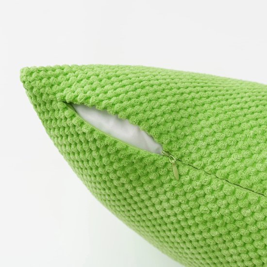 Unyqoos ® Stijlvolle Corduroy Kussenslopen voor Comfort en Elegantie in Huiselijke Ruimtes, Set van 2, 40 x 40 cm, Frisse Groentint