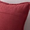 Unyqoos® Set van Twee Luxe Chenille Kussenhoezen voor Bank en Slaapkamer in Bordeauxrood