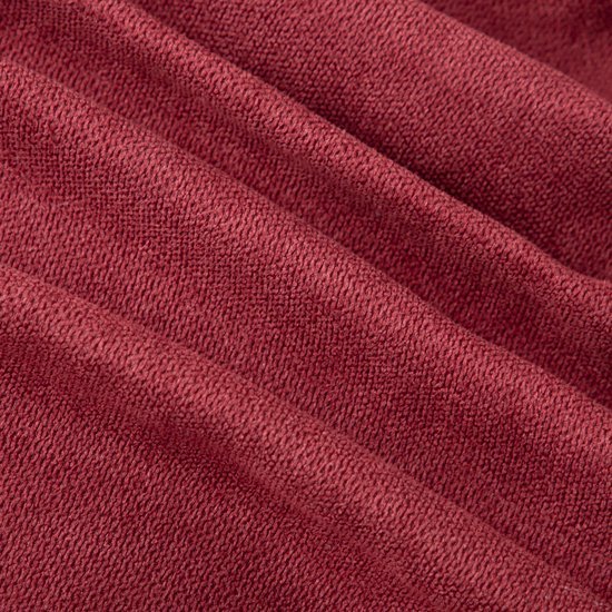 Unyqoos® Set van Twee Luxe Chenille Kussenhoezen voor Bank en Slaapkamer in Bordeauxrood