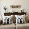 Unyqoos ® Set van 2 Schattige Paas Kussenslopen voor Lente en Zomer Decoratie