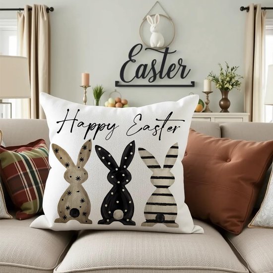 Unyqoos ® Set van 2 Schattige Paas Kussenslopen voor Lente en Zomer Decoratie