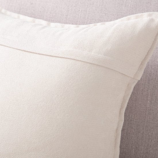 Unyqoos® Set van 2 Luxe Zachte Chenille Sierkussenhoezen voor Bank of Slaapkamer, Crèmewit, 45x45 cm