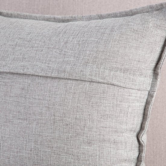 Unyqoos® Stijlvolle Set van 2 Zachte Linnen Kussenhoezen voor Bank en Slaapkamer, Lichtgrijs, 40 x 40 cm
