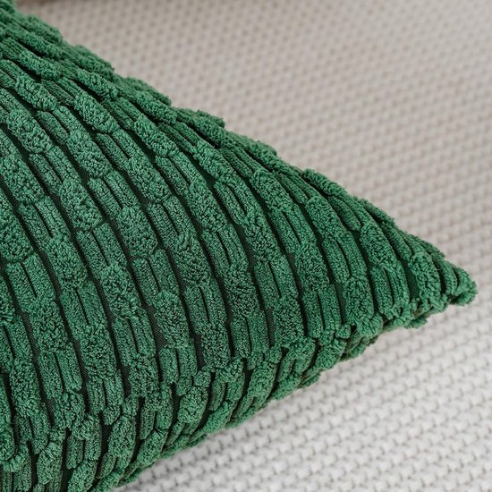 Unyqoos® Set van 2 Luxe Boho Gestreepte Kussenslopen van Zacht Corduroy voor Slaapkamer en Woonkamer