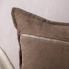Unyqoos® Set van 2 Luxe Zachte Chenille Sierkussenhoezen voor Bank en Slaapkamer, Donkerbruin, 45 x 45 cm