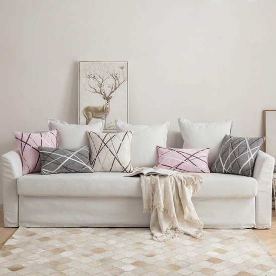 550x550-38032.jpg Unyqoos® Stijlvolle Chenille Kussenhoes 50x50 cm voor Sfeervolle Woonkamer