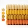 Unyqoos® Set van 4 Luxe Ribfluwelen Sierkussenslopen voor Bank en Thuisdecoratie, 40 x 40 cm, Oranje