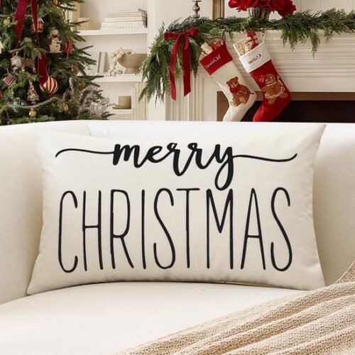 Unyqoos® Decoratieve kerst kussensloop 30x50 cm voor een sfeervol interieur