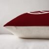 Unyqoos ® Stijlvolle Set van Vier Kussenhoezen voor Binnen en Buiten in Rijke Bordeauxkleur