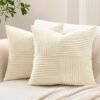 550x550-38173.jpg Unyqoos® Set van 2 decoratieve kussenslopen met gestreept corduroy patroon voor diverse woonstijlen