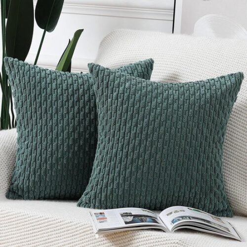 550x550-38179.jpg Unyqoos® Set van 2 Bohemien Gestreepte Zachte Kussenslopen voor Slaapkamer en Bank in Donkergroen