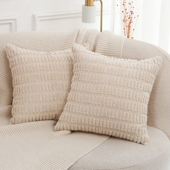 Unyqoos® Set van Twee Super Zachte Pluche Boho Decoratieve Kussenhoezen voor Woonkamer Sofa 50x50 cm