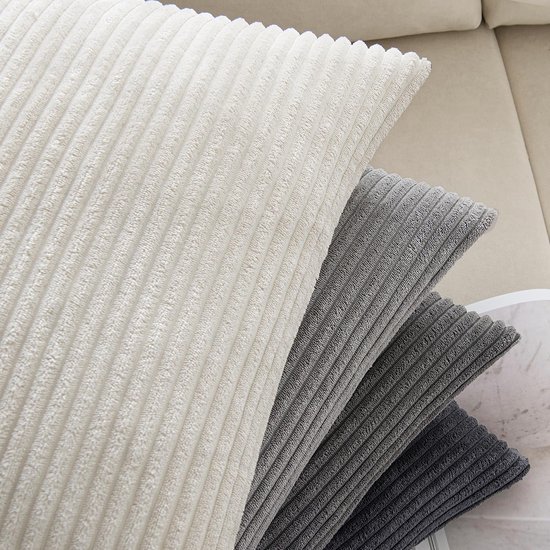 550x550-38216.jpg Unyqoos® Chique Corduroy Sierkussenslopen Set van 4 voor Diverse Interieurstijlen, 40 x 40 cm, Donkergrijs