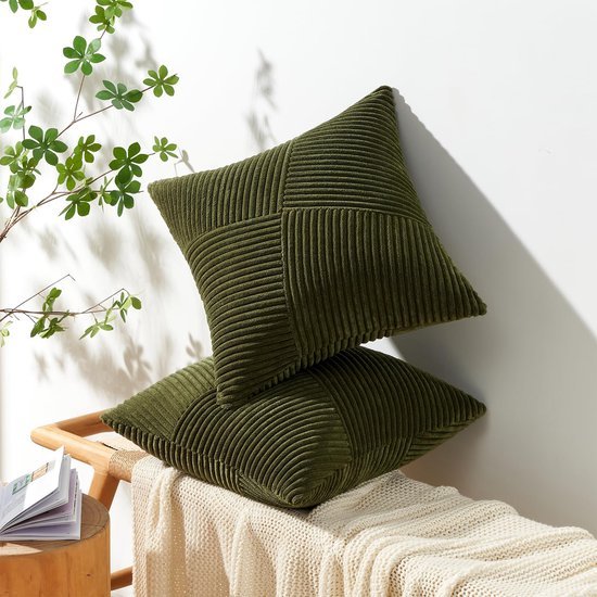 Unyqoos ® Kussenslopen Set van 2 met Stijlvol Geometrisch Design voor Woonkamer en Slaapkamer