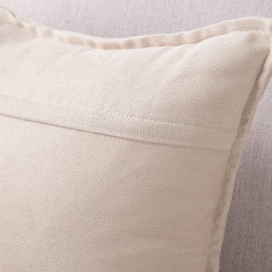 Unyqoos® Set van 2 Luxe Chenille Sierkussenhoezen in Zacht Beige voor Bank en Slaapkamer