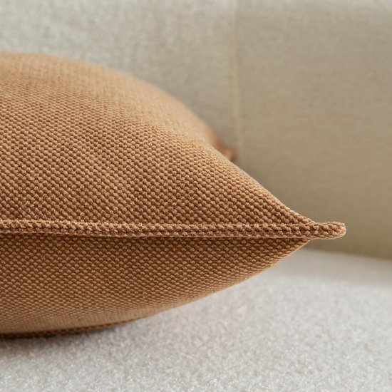 Unyqoos® Set van twee zachte chenille kussenhoezen voor modern interieurdecor