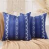 Unyqoos® Kussenslopen Set van 2 Marineblauw Boho Stijl Geometrisch Design 45 x 45 cm voor Woonkamer en Slaapkamer