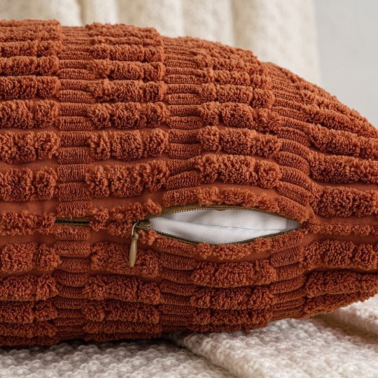 Unyqoos® Corduroy Sierkussenhoezen Set van 2 in Karamel voor Stijlvolle Woonkamer Decoratie