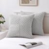 Unyqoos® Set van 2 stijlvolle corduroy kussenslopen met patchwork design voor bank en slaapkamer