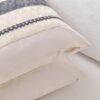 Unyqoos® Set van 2 stijlvolle boho-kussenslopen in grijs voor bank en slaapkamer