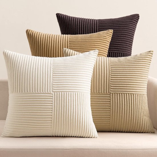 550x550-38377.jpg Unyqoos® Set van 4 stijlvolle ribfluwelen sierkussenhoezen voor huisdecoratie