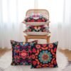 Unyqoos® Bohemian Kussenslopen Set van 4 met Mandala en Bloemenpatroon