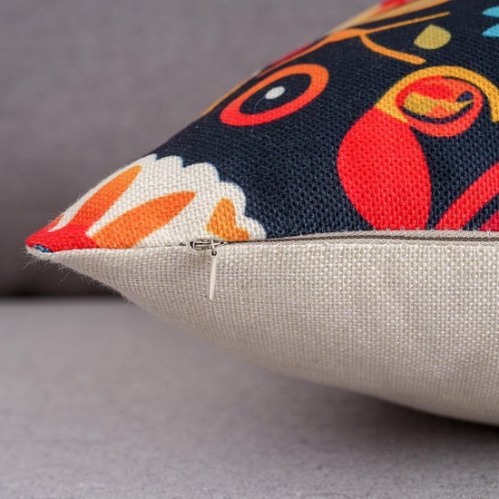 Unyqoos® Bohemian Kussenslopen Set van 4 met Mandala en Bloemenpatroon