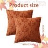 Unyqoos® Set van 2 decoratieve kussenslopen met esdoornblad voor herfst
