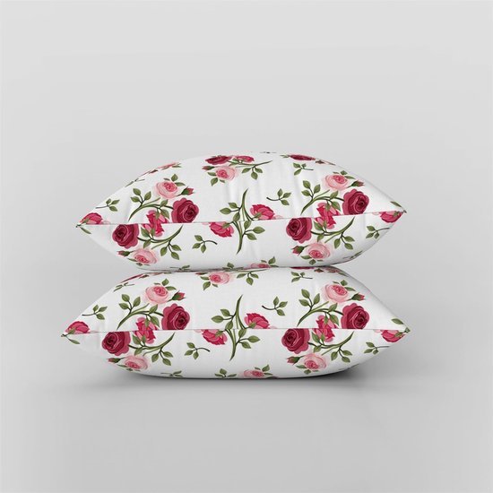 550x550-38472.jpg Unyqoos® Set van 2 decoratieve kussenslopen met bloemenpatroon voor binnen en buiten